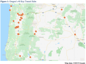 Key Transit Hubs in Oregon